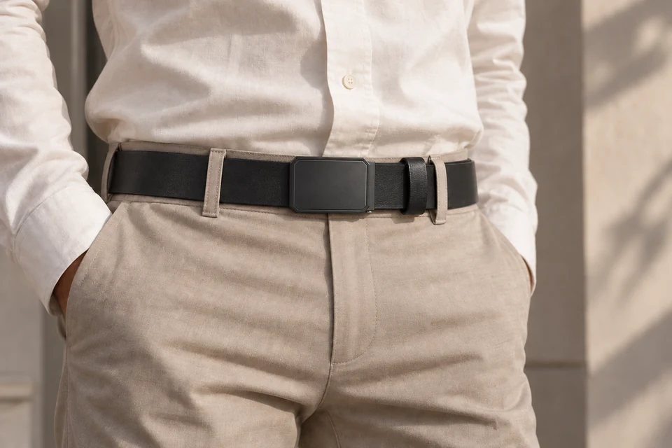Belts with clamp buckles — SB-0028-01
