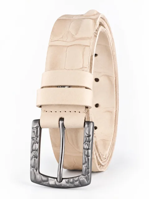 Sergio Belotti belt SB-0054-11, White — photo 1